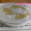 Maple Leaf 2013 1 uncia aranyozott ezüst pénzérme 25 éves jubileumra Maple Leaf 2013 1 uncia aranyozott ezüst pénzérme 25 éves jubileumra