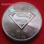 Superman 2016 1 uncia 5 CAD ezüst pénzérme 