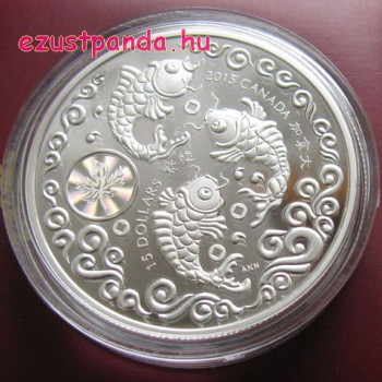 Jólét - Maple of Prosperity 2015 1 uncia proof hologramos ezüst pénzérme 