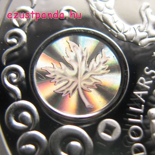 Jólét - Maple of Prosperity 2015 1 uncia proof hologramos ezüst pénzérme Jólét - Maple of Prosperity 2015 1 uncia proof hologramos ezüst pénzérme