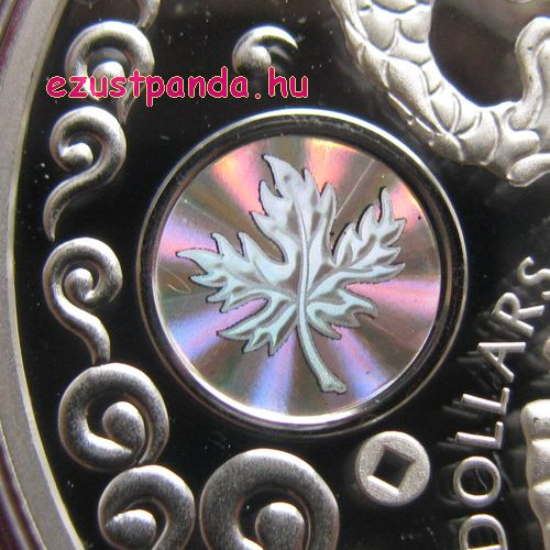 Jólét - Maple of Prosperity 2015 1 uncia proof hologramos ezüst pénzérme Jólét - Maple of Prosperity 2015 1 uncia proof hologramos ezüst pénzérme
