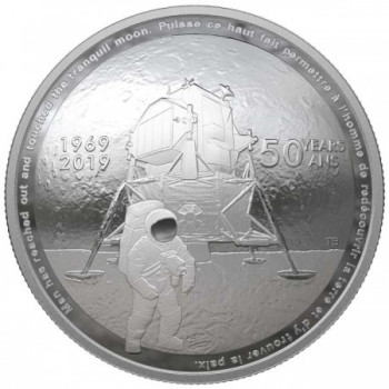 Holdraszállás 2019 Kanada proof ezüst pénzérme Holdraszállás 2019 Kanada proof ezüst pénzérme