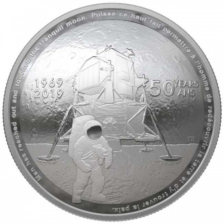 Holdraszállás 2019 Kanada proof ezüst pénzérme Holdraszállás 2019 Kanada proof ezüst pénzérme