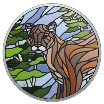 Mozaik Puma 2018 1 uncia kanadai proof ezüst pénzérme