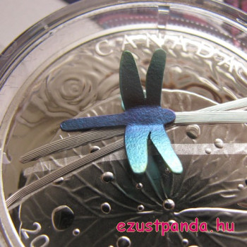 Nióbium szitakötő 3D 2017 1 uncia proof ezüst pénzérme 