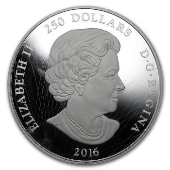 Spirit Bear - Szellemmmedve 2016 1kg proof ezüst pénzérme