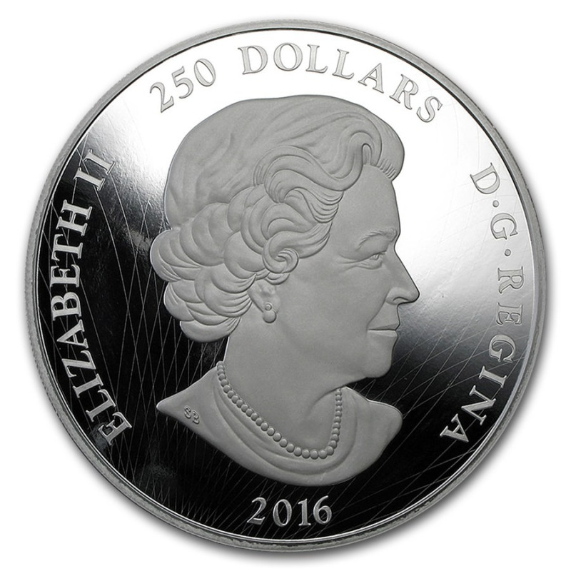 Spirit Bear - Szellemmmedve 2016 1kg proof ezüst pénzérme