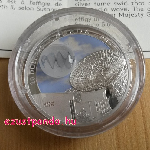 Univerzum III 2016 1 uncia kanadai proof ezüst pénzérme boroszilikát üveggel, ezüstfüst rádióhullámmal Univerzum III 2016 1 uncia kanadai proof ezüst pénzérme boroszilikát üveggel, ezüstfüst rádióhullámmal