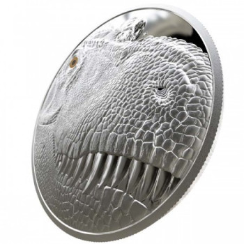 Tyrannosaurus Rex 2018 1 kg proof ezüst pénzérme