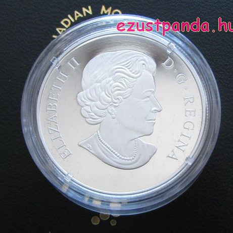 Murano-i üveg teknős 1 uncia kanadai proof ezüst pénzérme