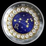 Csillagjegyek Oroszlán 2019 proof ezüst pénzérme Swarovski kristályokkal