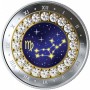 Csillagjegyek Mérleg 2019 proof ezüst pénzérme Swarovski kristályokkal