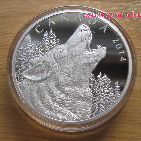 Üvöltő Farkas / Howling Wolf 0,5 kg proof ezüst pénzérme Üvöltő Farkas / Howling Wolf 0,5 kg proof ezüst pénzérme