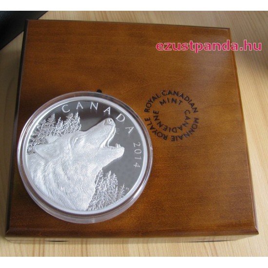Üvöltő Farkas / Howling Wolf  0,5 kg proof ezüst pénzérme