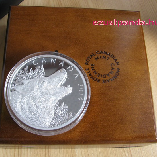 Üvöltő Farkas / Howling Wolf 0,5 kg proof ezüst pénzérme Üvöltő Farkas / Howling Wolf 0,5 kg proof ezüst pénzérme