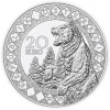 A világ szemei - Az medve gyógyereje 20 EUR 2023 proof ezüst pénzérme Swarovski kristályokkal