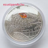 A világ szemei - A teremtő kígyó 20 EUR 2021 proof ezüst pénzérme Swarovski kristállyal