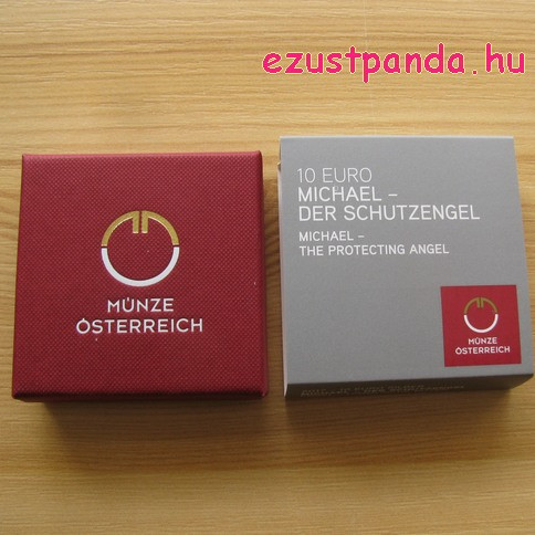 Angyalok - Mihály arkangyal 10 EUR 2017 proof ezüst pénzérme Angyalok - Mihály arkangyal 10 EUR 2017 proof ezüst pénzérme