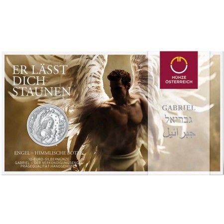 Angyalok - Gábriel arkangyal 10 EUR 2017 ezüst pénzérme Angyalok - Gábriel arkangyal 10 EUR 2017 ezüst pénzérme