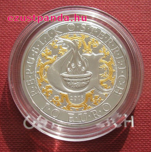 Angyalok - Uriel angyal 10 EUR 2018 proof ezüst pénzérme Angyalok - Uriel angyal 10 EUR 2018 proof ezüst pénzérme