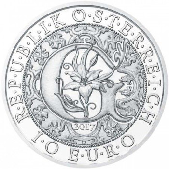 Angyalok - Gábriel arkangyal 10 EUR 2017 ezüst pénzérme