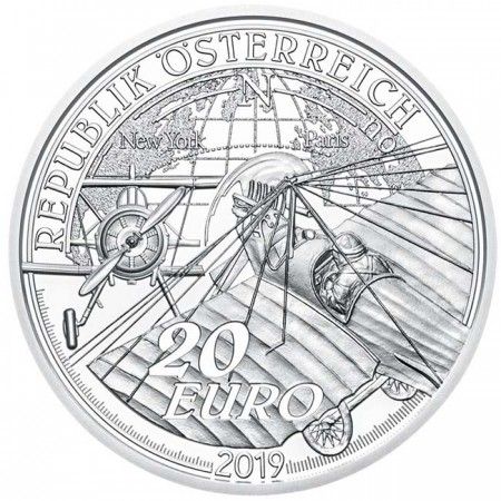 Az ég felé - A motoros repülés hajnala 20 EUR 2019 proof ezüst pénzérme Az ég felé - A motoros repülés hajnala 20 EUR 2019 proof ezüst pénzérme