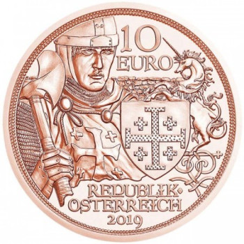 Sodronying és kard - Kalandvágy 10 EUR 2019 réz pénzérme