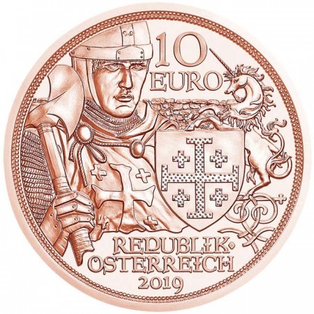 Sodronying és kard - Kalandvágy 10 EUR 2019 réz pénzérme