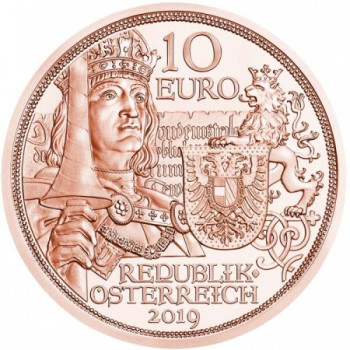 Sodronying és kard - Lovagiasság 10 EUR 2019 réz pénzérme