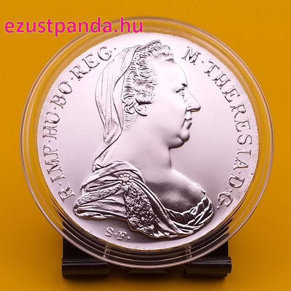 Mária Terézia tallér 1780 ezüst pénzérme hivatalos utánverete Mária Terézia tallér 1780 ezüst pénzérme hivatalos utánverete