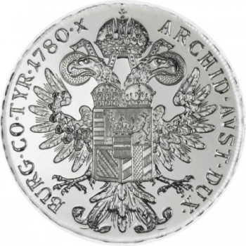 Mária Terézia tallér 1780 PROOF ezüst pénzérme, hivatalos utánveret