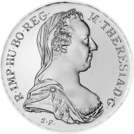 Mária Terézia tallér 1780 PROOF ezüst pénzérme, hivatalos utánveret