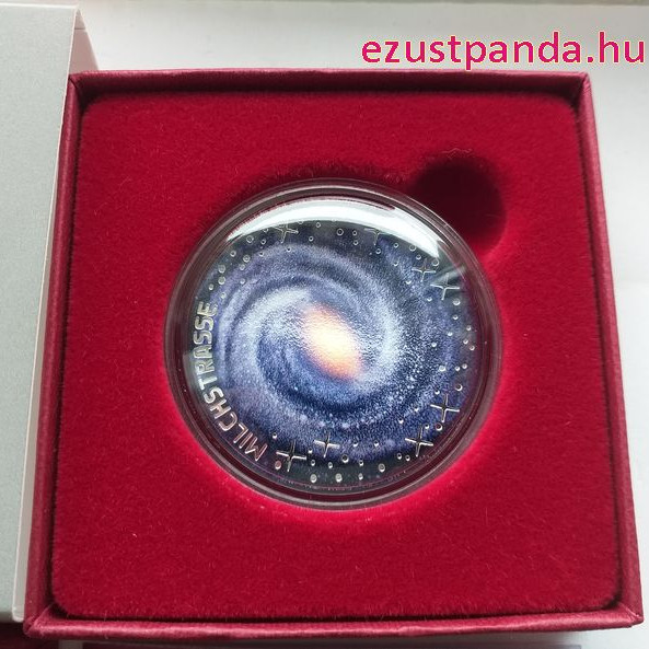A Tejútrendszer 20 EUR 2021 osztrák proof ezüst pénzérme A Tejútrendszer 20 EUR 2021 osztrák proof ezüst pénzérme