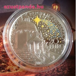 Csendes éj 20 EUR 2018 proof ezüst pénzérme