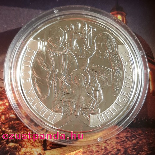 Csendes éj 20 EUR 2018 proof ezüst pénzérme
