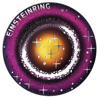 Einstein-gyűrű 20 EUR 2025 osztrák proof ezüst pénzérme 