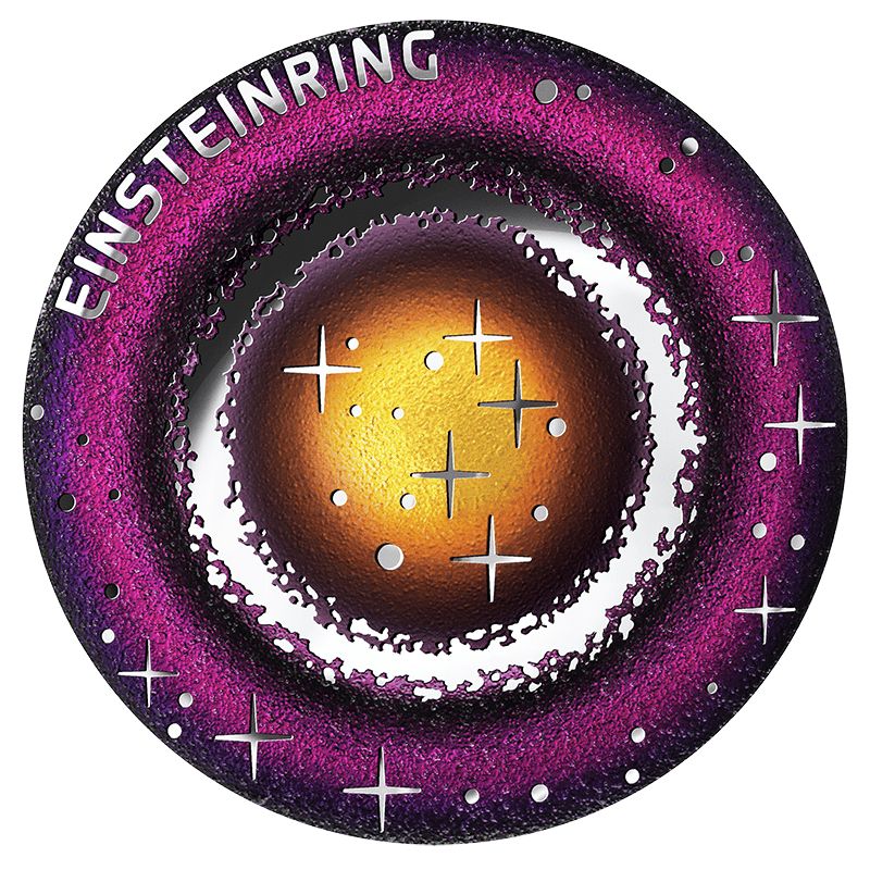 Einstein-gyűrű 20 EUR 2025 osztrák proof ezüst pénzérme 