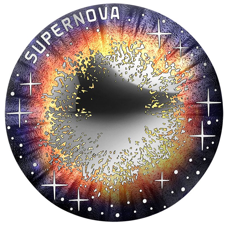 Szupernova 20 EUR 2024 osztrák proof ezüst pénzérme 