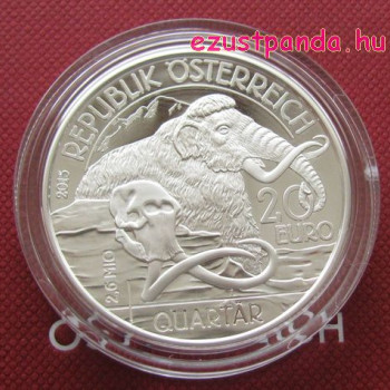 Negyedidőszak - Élet a szárazföldön 20 EUR 2015 proof ezüst pénzérme