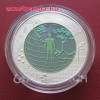 Antropocén (Anthropozän) 25 EUR 2018 ezüst-nióbium pénzérme Antropocén (Anthropozän) 25 EUR 2018 ezüst-nióbium pénzérme