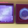 Televíziózás 50 éves (50 Jahre Fernsehen) 25 EUR 2005 ezüst-nióbium pénzérme