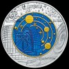 Kozmológia (Kosmologie) 25 EUR 2015 ezüst-nióbium pénzérme