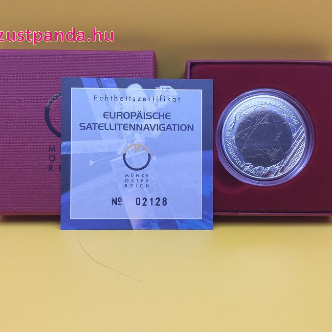Műholdas navigáció (Satellitennavigation) 25 EUR 2006 ezüst-nióbium pénzérme