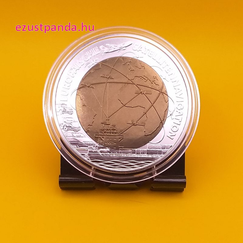 Műholdas navigáció (Satellitennavigation) 25 EUR 2006 ezüst-nióbium pénzérme