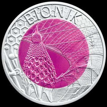 Bionika (Bionik) 25 EUR 2012 ezüst-nióbium pénzérme