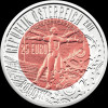 Robotika (Robotik) 25 EUR 2011 ezüst-nióbium pénzérme