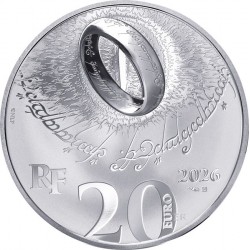 Gyűrűk ura 2026 francia proof ezüst pénzérme