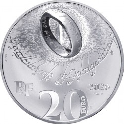 Gyűrűk ura 2026 francia proof ezüst pénzérme