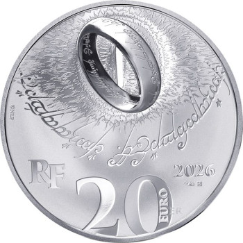 Gyűrűk ura 2026 francia proof ezüst pénzérme
