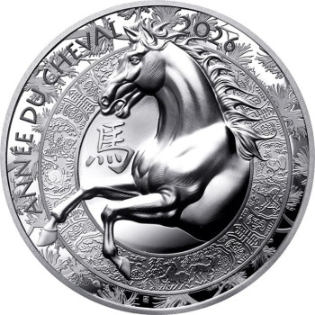 Ló éve 2026 francia 1 uncia 20 EUR proof high-relief ezüst pénzérme